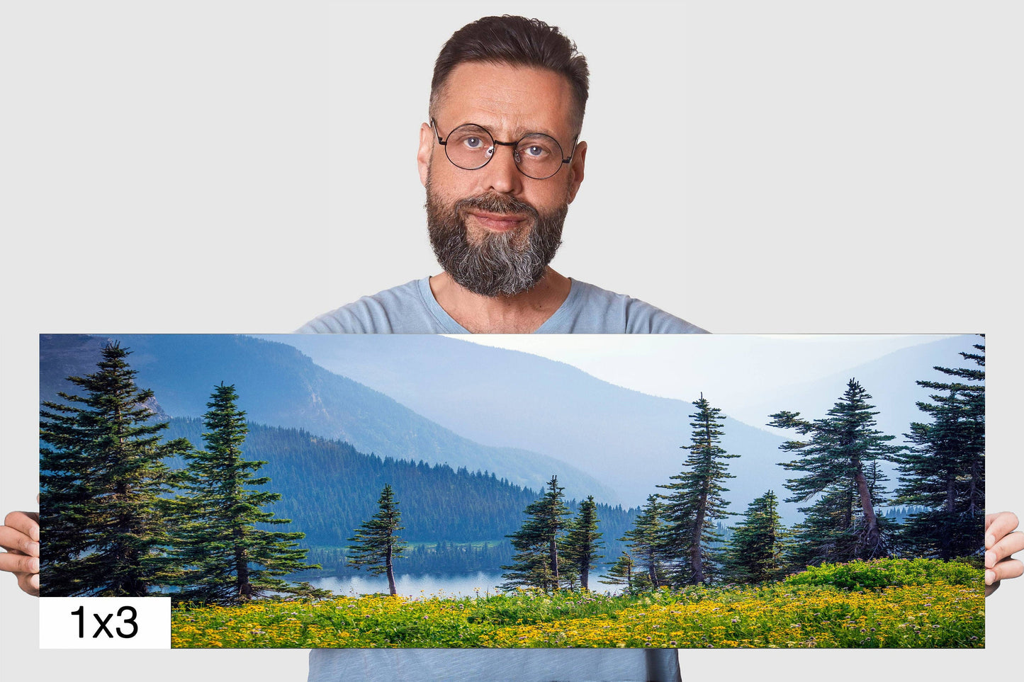 Botanical Wonderland: Summer Wildflowers at Glacier Montana Landscape Photography Metal Canvas Print Nature Wall Art