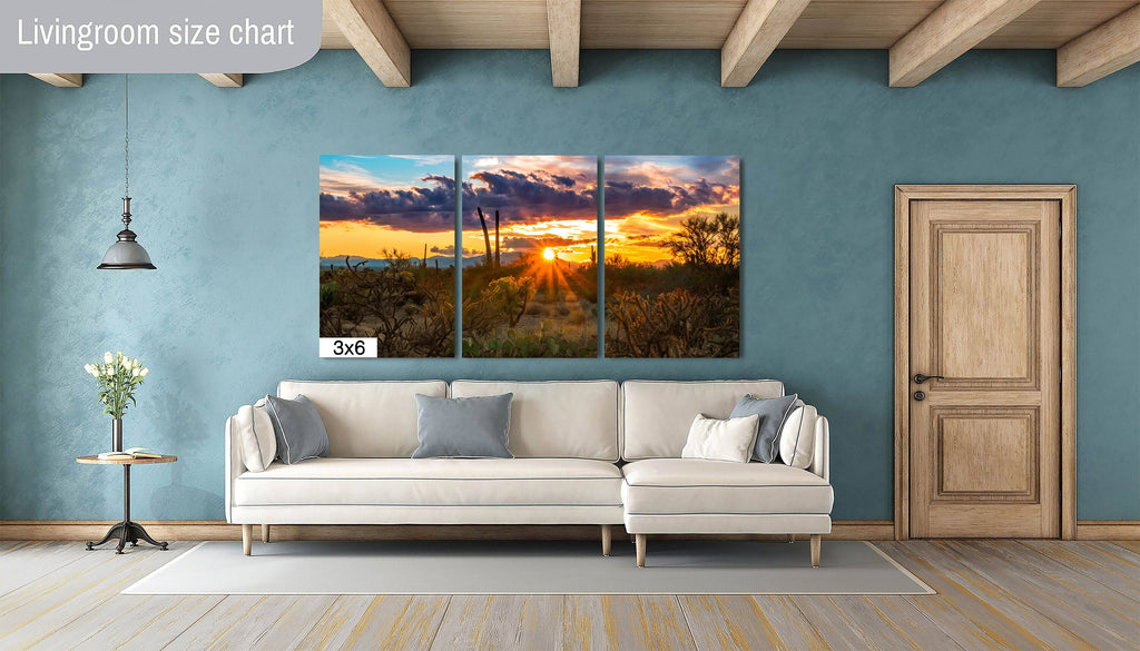 Sonoran Desert Sunset: Tucson Mountain Park Landscape Photography Wall Art