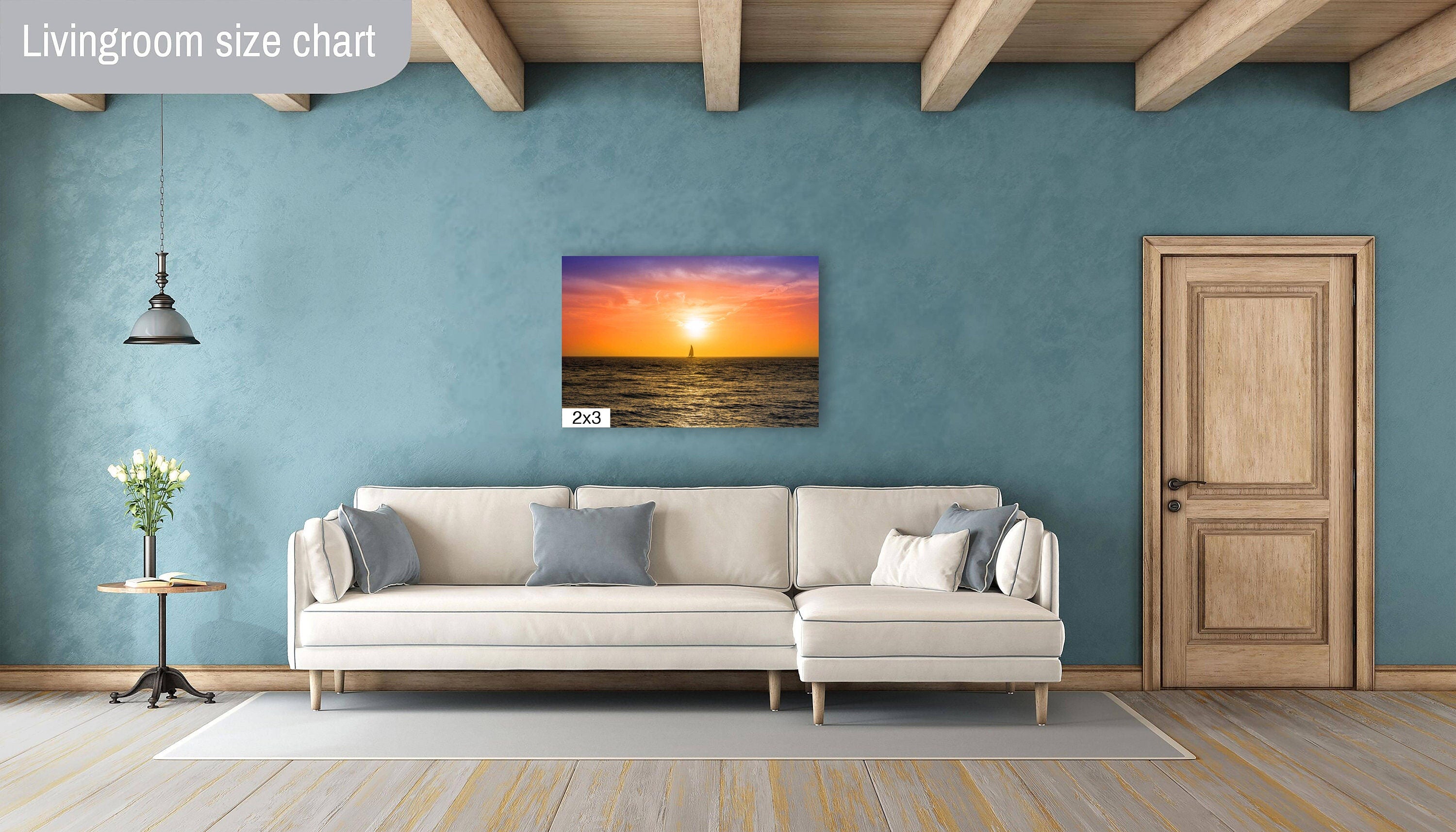 Sunset Voyage: Key West Sailing Beach Sunset Photography Canvas Print Florida Seascape Wall Art