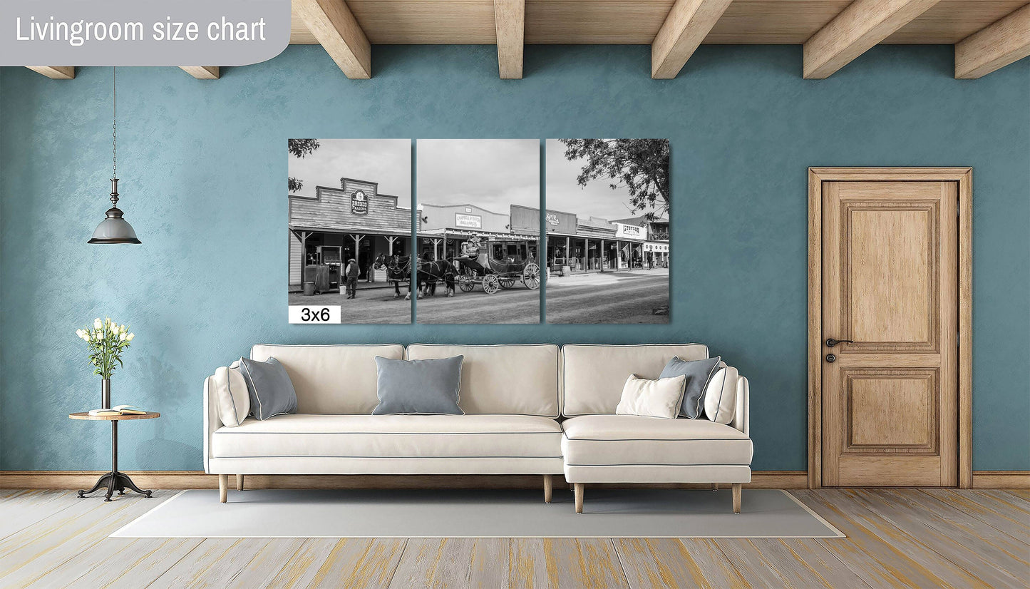 Tombstone Arizona Black and White: Historic Wild West Town Photography Wall Art
