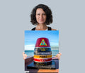 Boundary of Bliss: U.S. Southernmost Point Key West Florida Sign Nautical Metal Print Home Wall Art