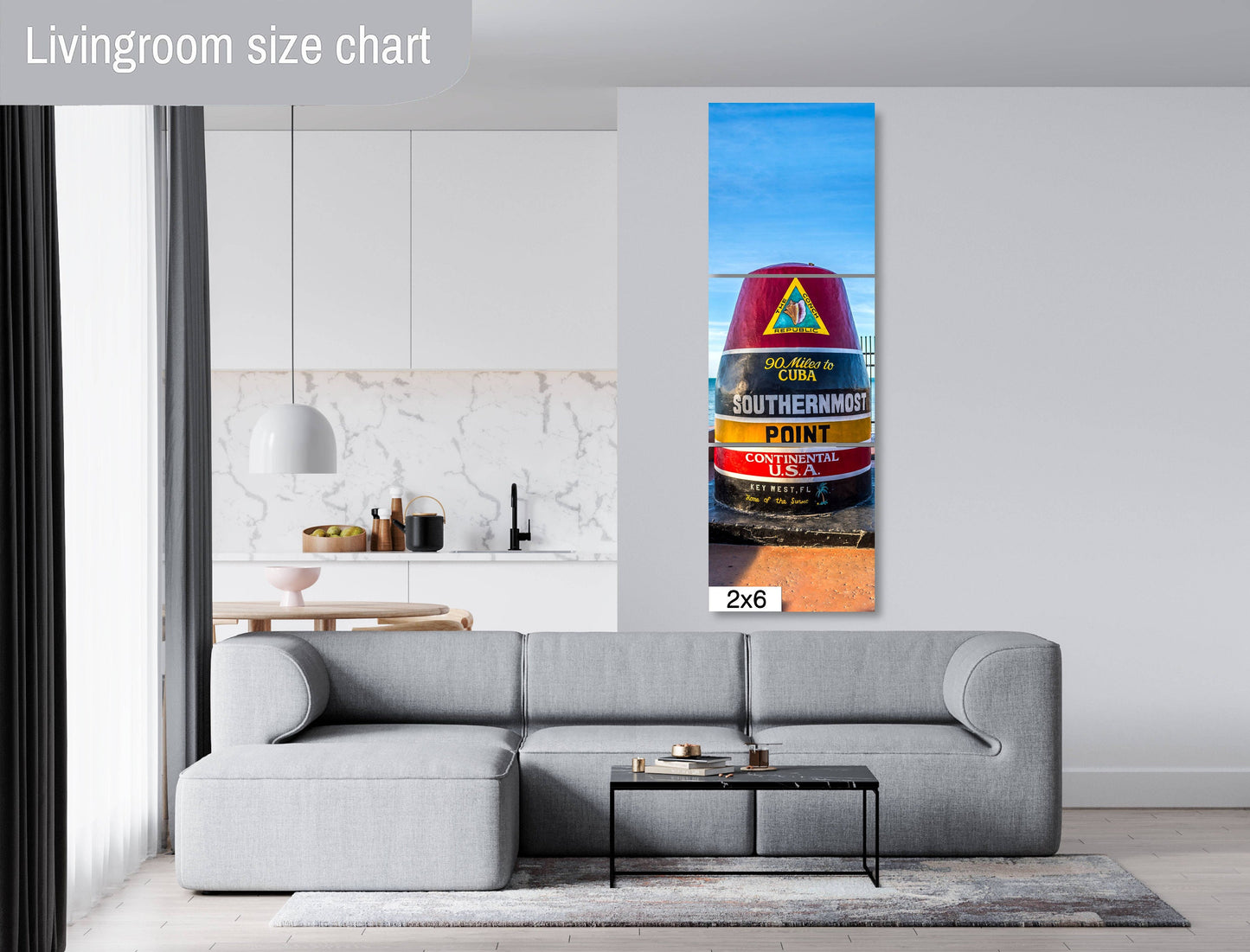 Boundary of Bliss: U.S. Southernmost Point Key West Florida Sign Nautical Metal Print Home Wall Art