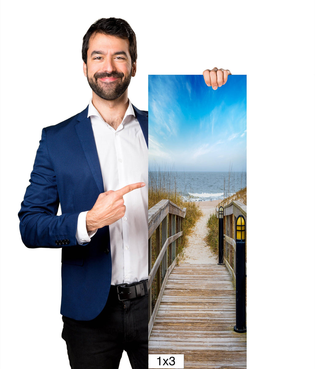 Trail to Paradise: Wooden Pathway to the Beach Florida Seascape Photography Amelia Island Canvas Print Wall Art