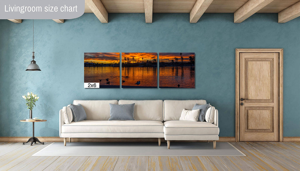 Twilight Reflections: Lake Havasu Sunset Landscape Photography Wall Art