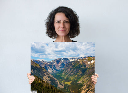 Scenic Thrills: Beartooth Highway Montana Mountain Photography Nature Art Print