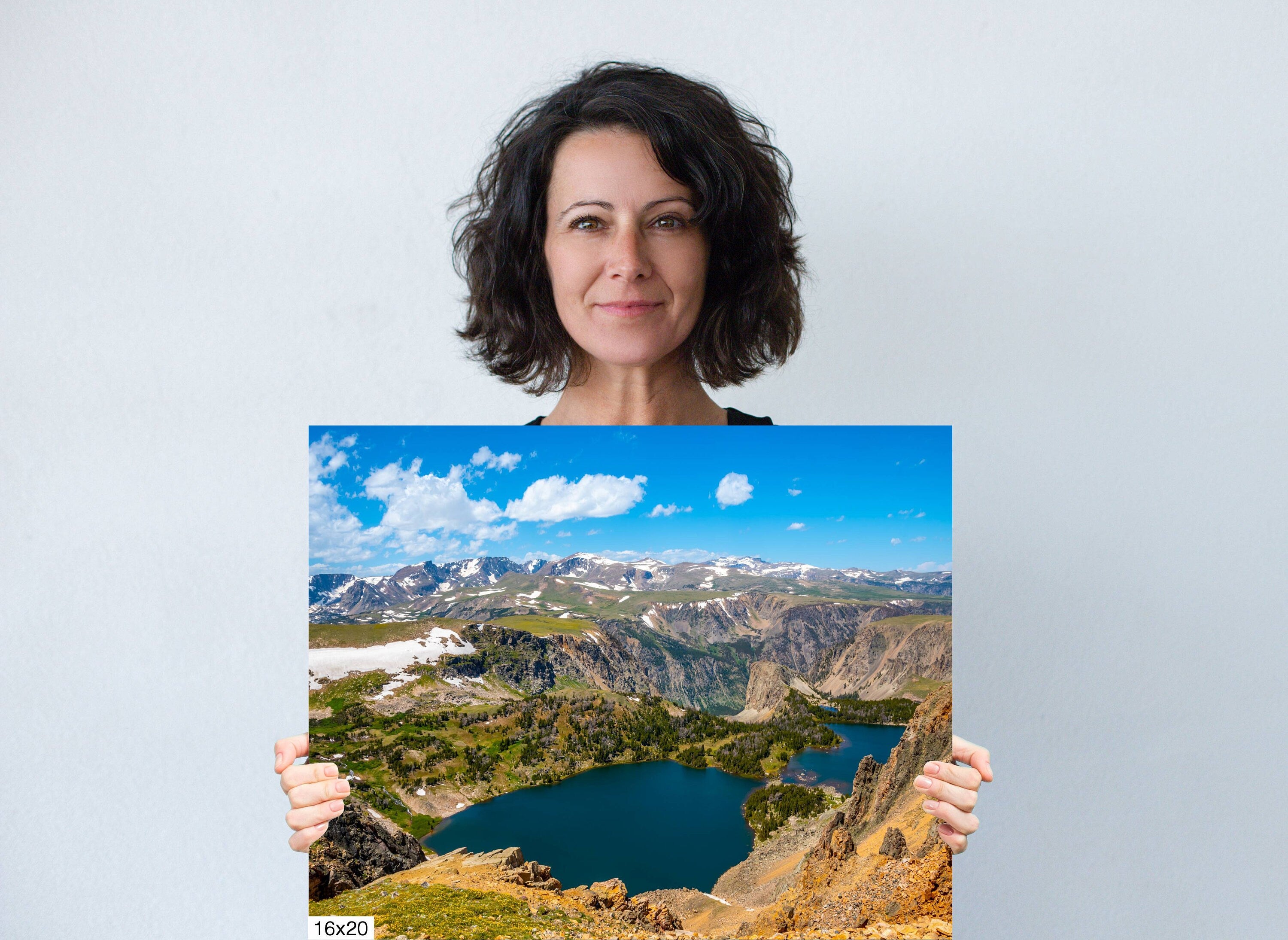 Beartooth Mountains Twin Lakes Photography: Montana Landscape Wall Art