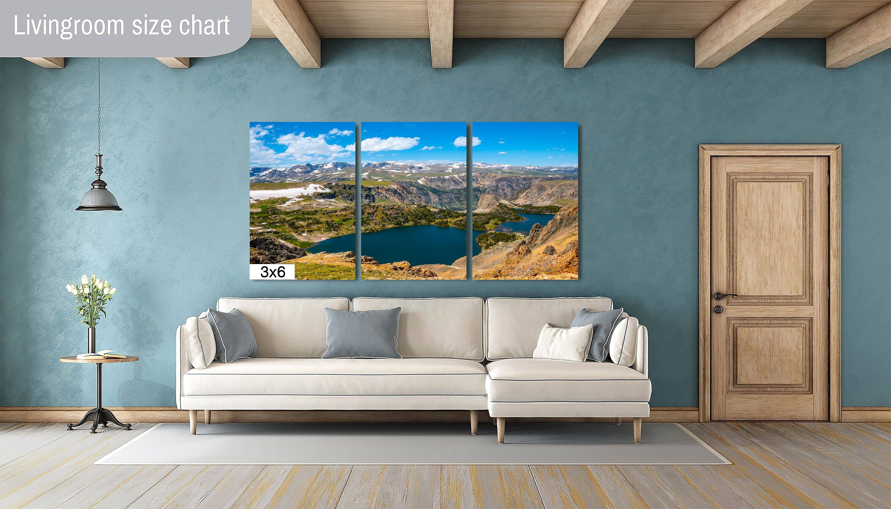 Beartooth Mountains Twin Lakes Photography: Montana Landscape Wall Art
