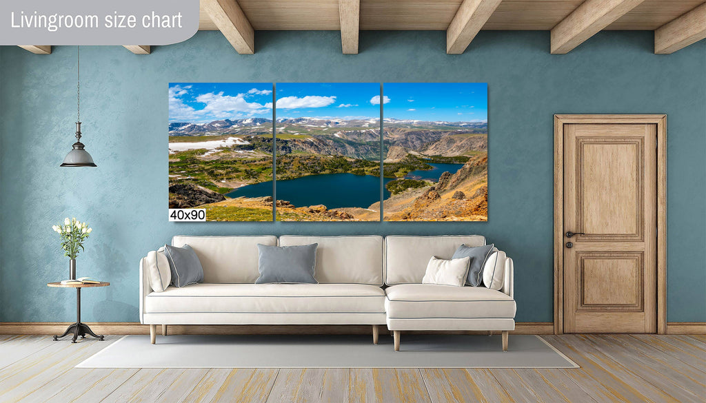 Beartooth Mountains Twin Lakes Photography: Montana Landscape Wall Art