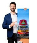 Boundary of Bliss: U.S. Southernmost Point Key West Florida Sign Nautical Metal Print Home Wall Art