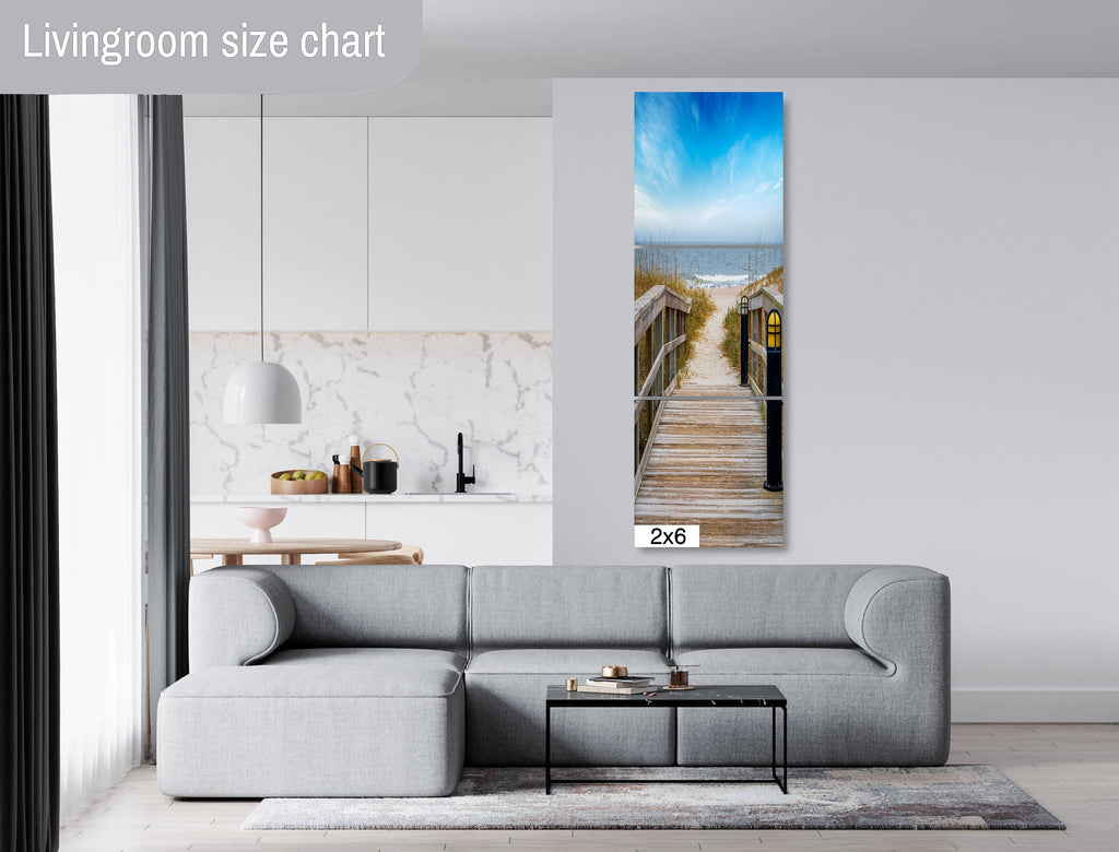Trail to Paradise: Wooden Pathway to the Beach Florida Seascape Photography Amelia Island Canvas Print Wall Art