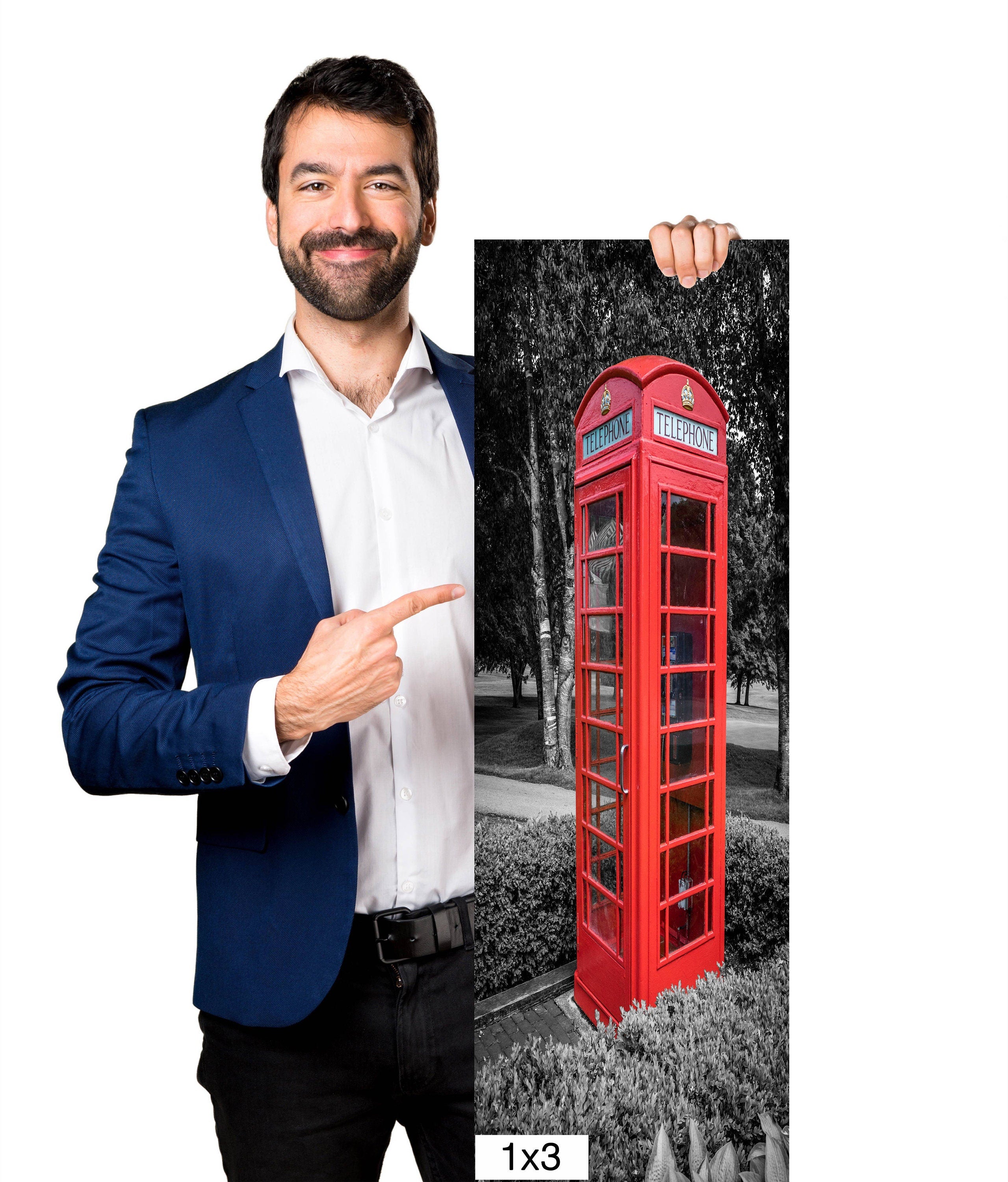 Booth of Memories: Red Phone Booth Vintage Wall Art Photography English Telephone Canvas Metal Print Classic Unique Home Decor
