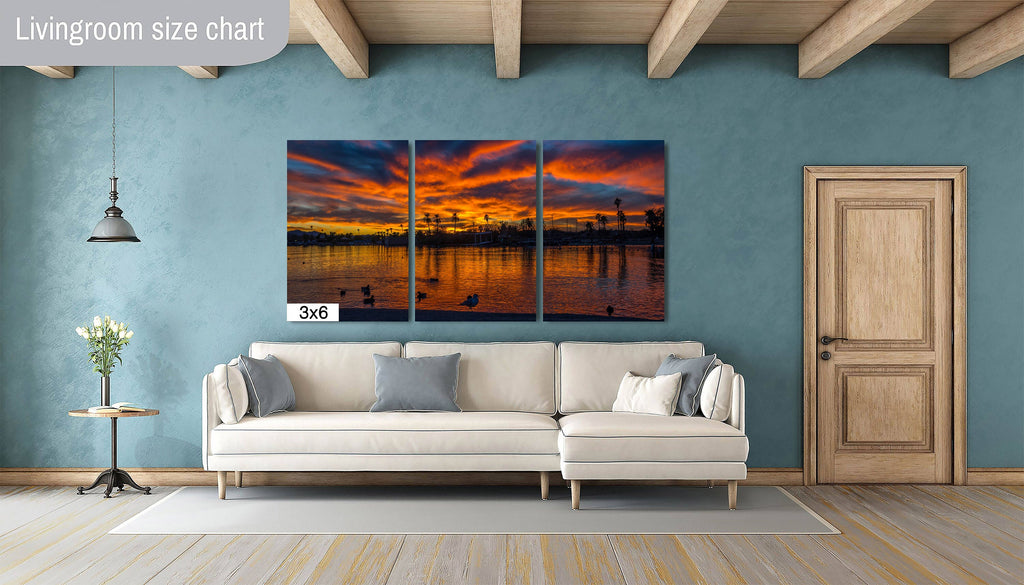 Twilight Reflections: Lake Havasu Sunset Landscape Photography Wall Art