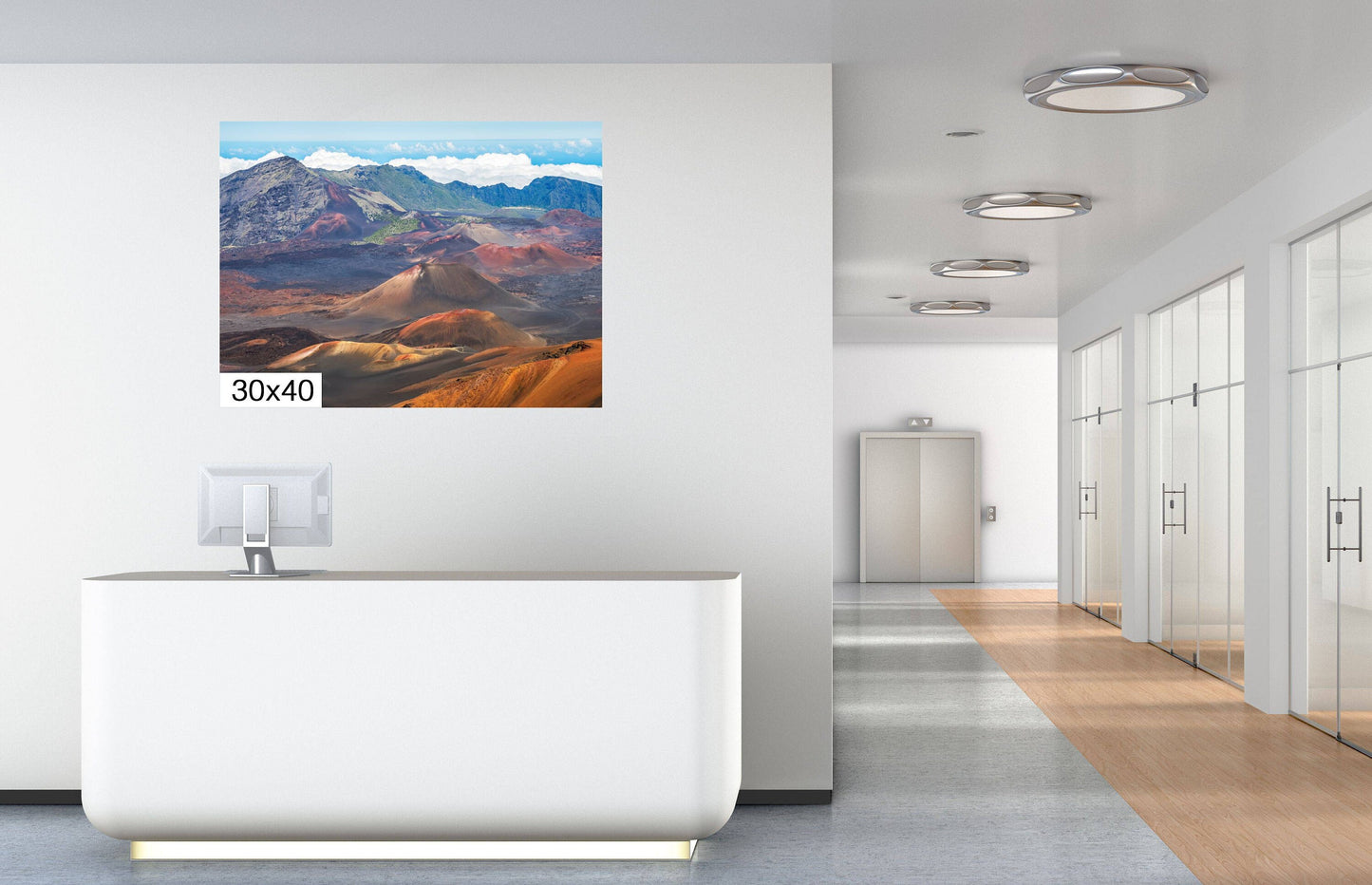 Nature's Playground: Haleakala National Park Volcano Maui Photography Metal Canvas Print Home Wall Art