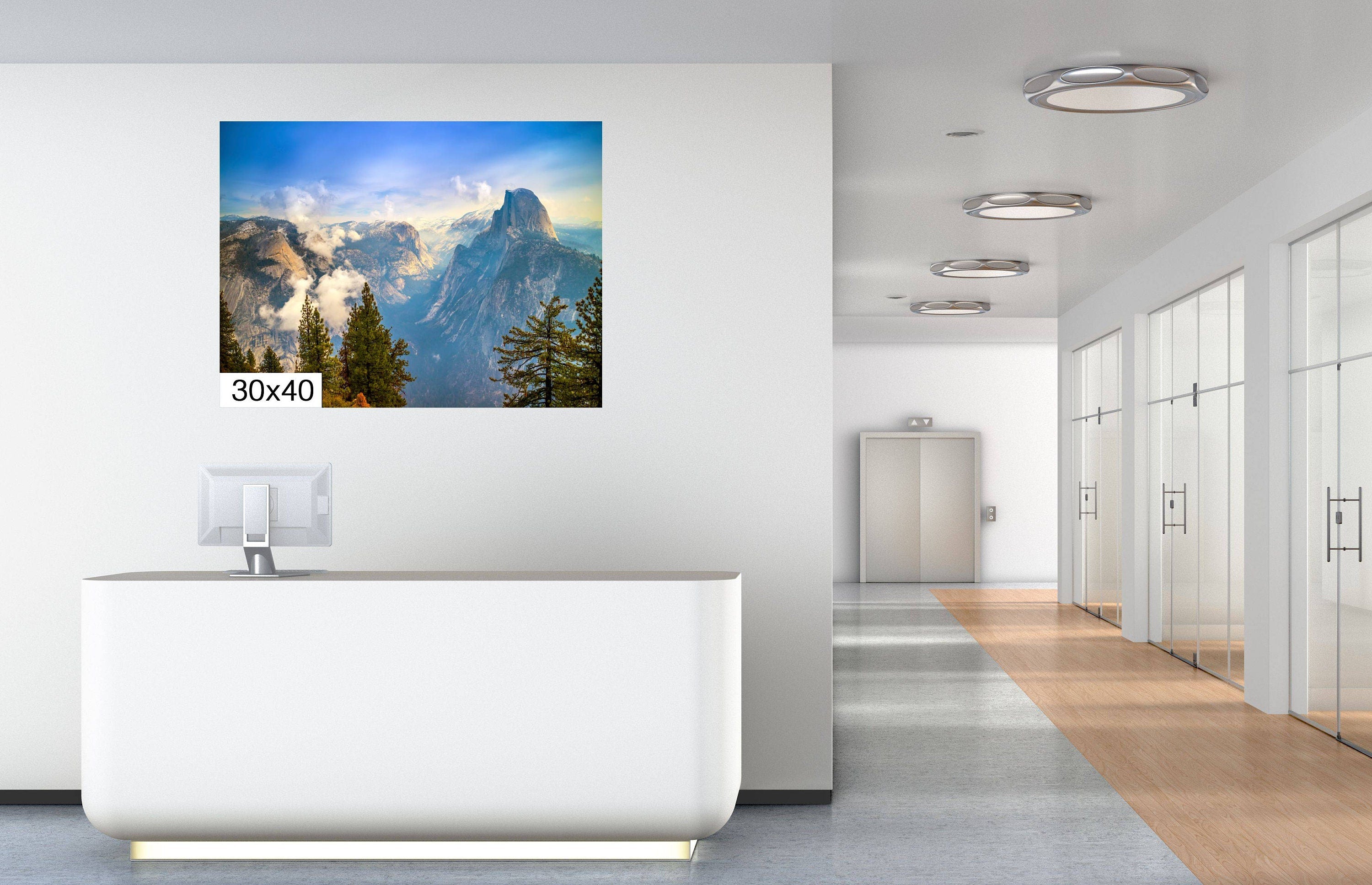 Half Dome Yosemite Photography Print: Mountain Peak Wall Art