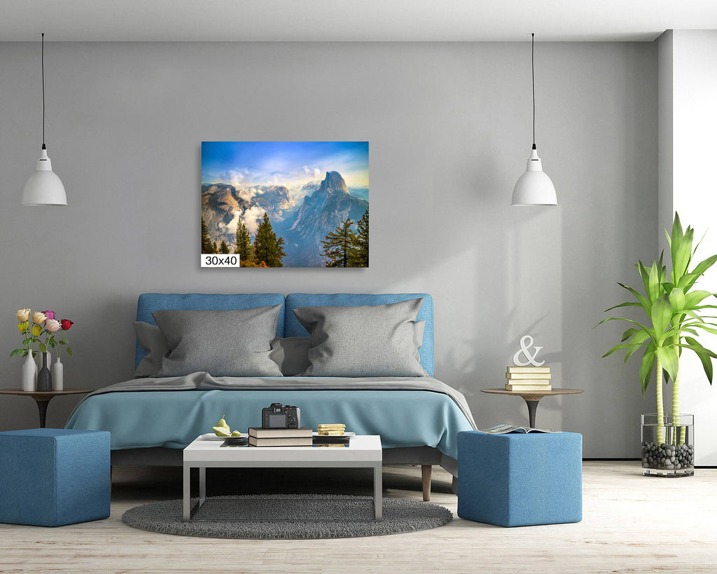 Half Dome Yosemite Photography Print: Mountain Peak Wall Art