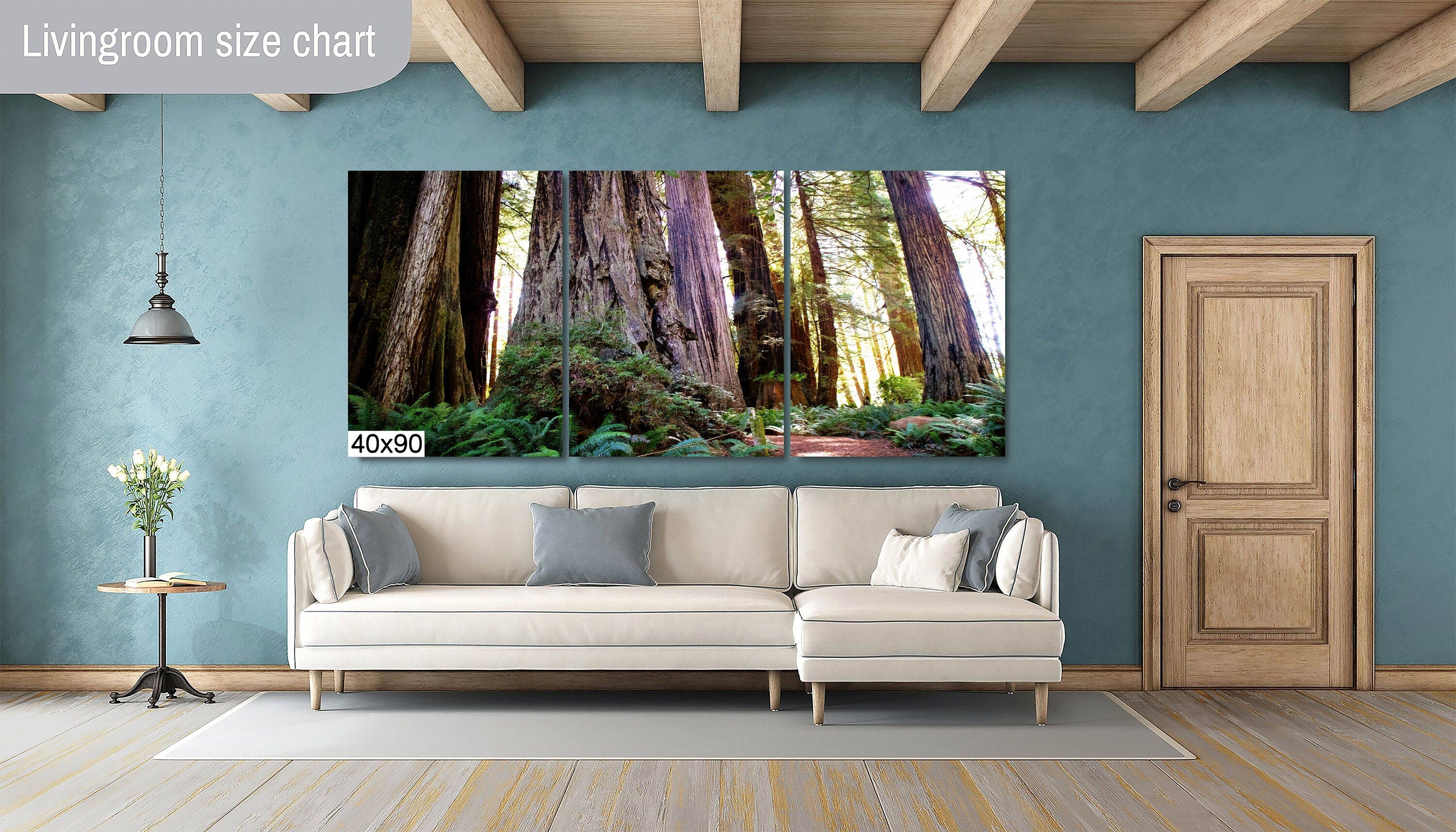 Forest Cathedral: Redwood Giants Wall Sequoia National Park Photography California