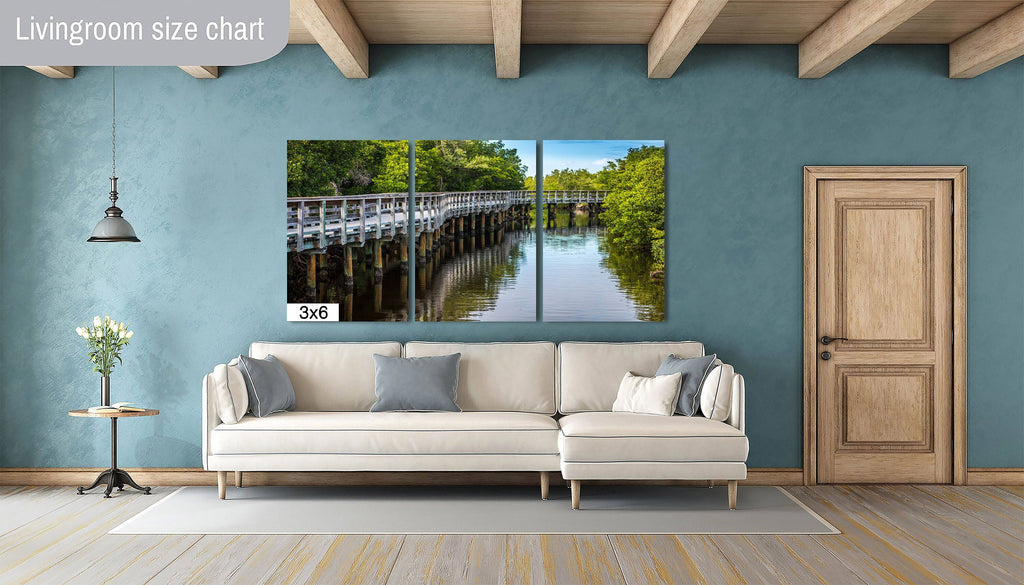 Whispers of the Mangrove: Boardwalk Bridge Robinson Preserve Wall Art Mangrove Forest Nature Photography