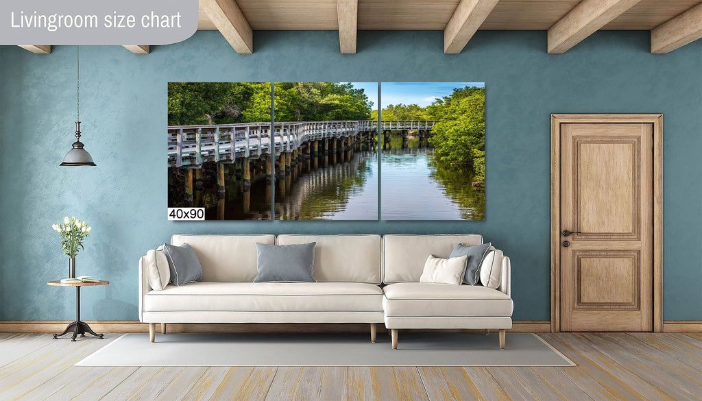 Whispers of the Mangrove: Boardwalk Bridge Robinson Preserve Wall Art Mangrove Forest Nature Photography