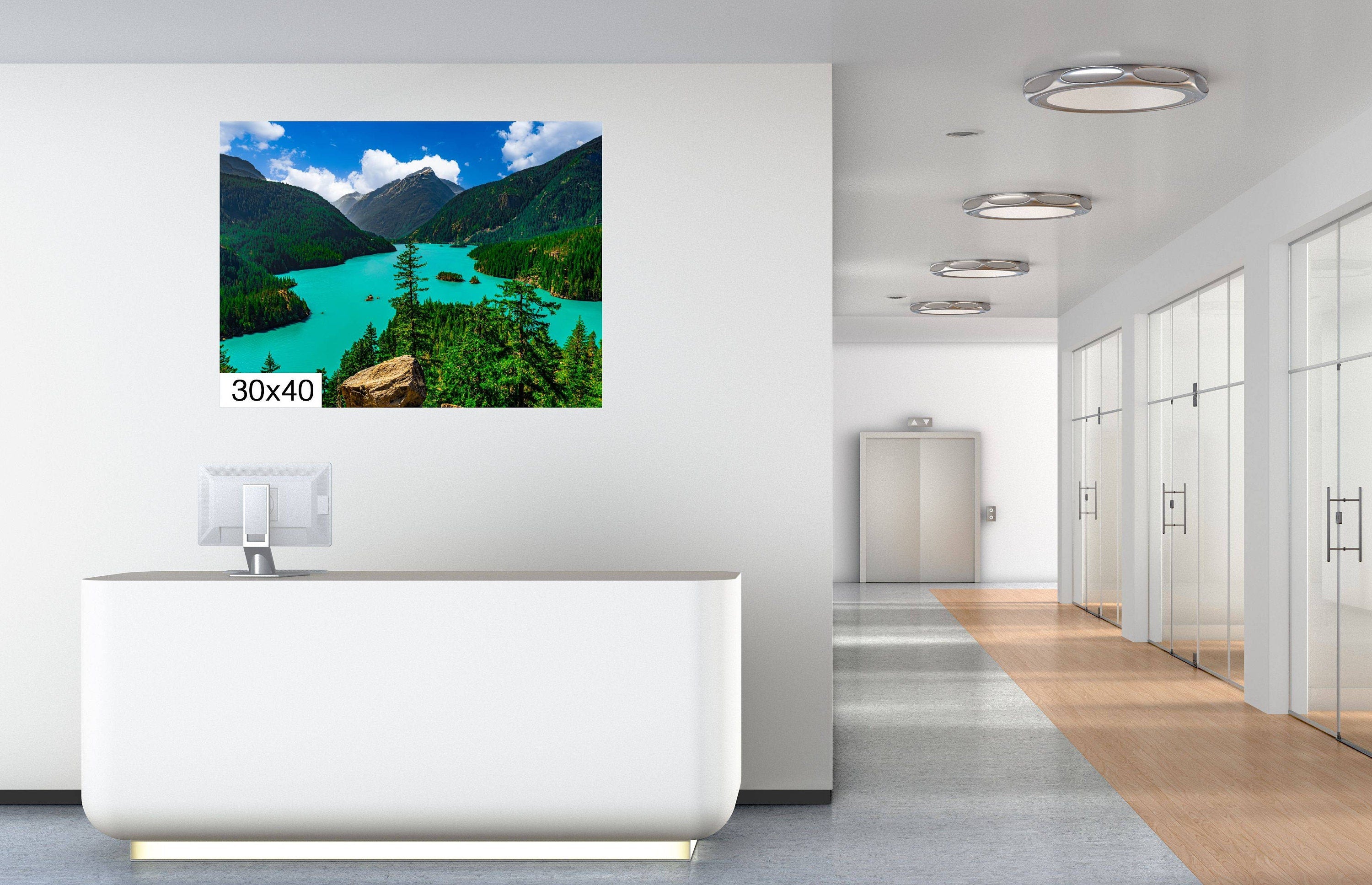 Diablo Lake Print: North Cascades National Park
