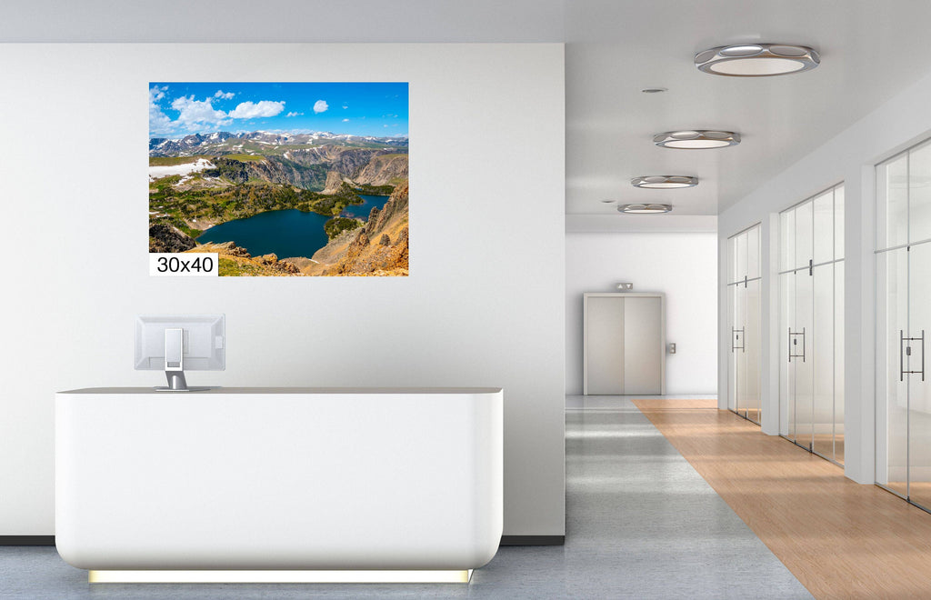 Beartooth Mountains Twin Lakes Photography: Montana Landscape Wall Art