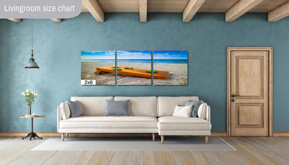 Beach Games Galore: Cornhole on the Beach Seascape Photography Beach Wall Art Travel Canvas Print