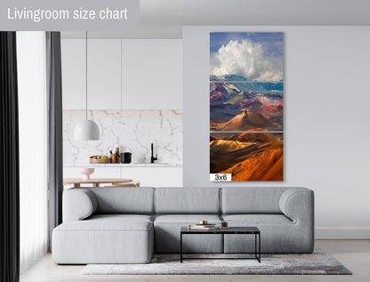 Another World: Haleakala National Park Maui Volcano Canvas Print Wall Art