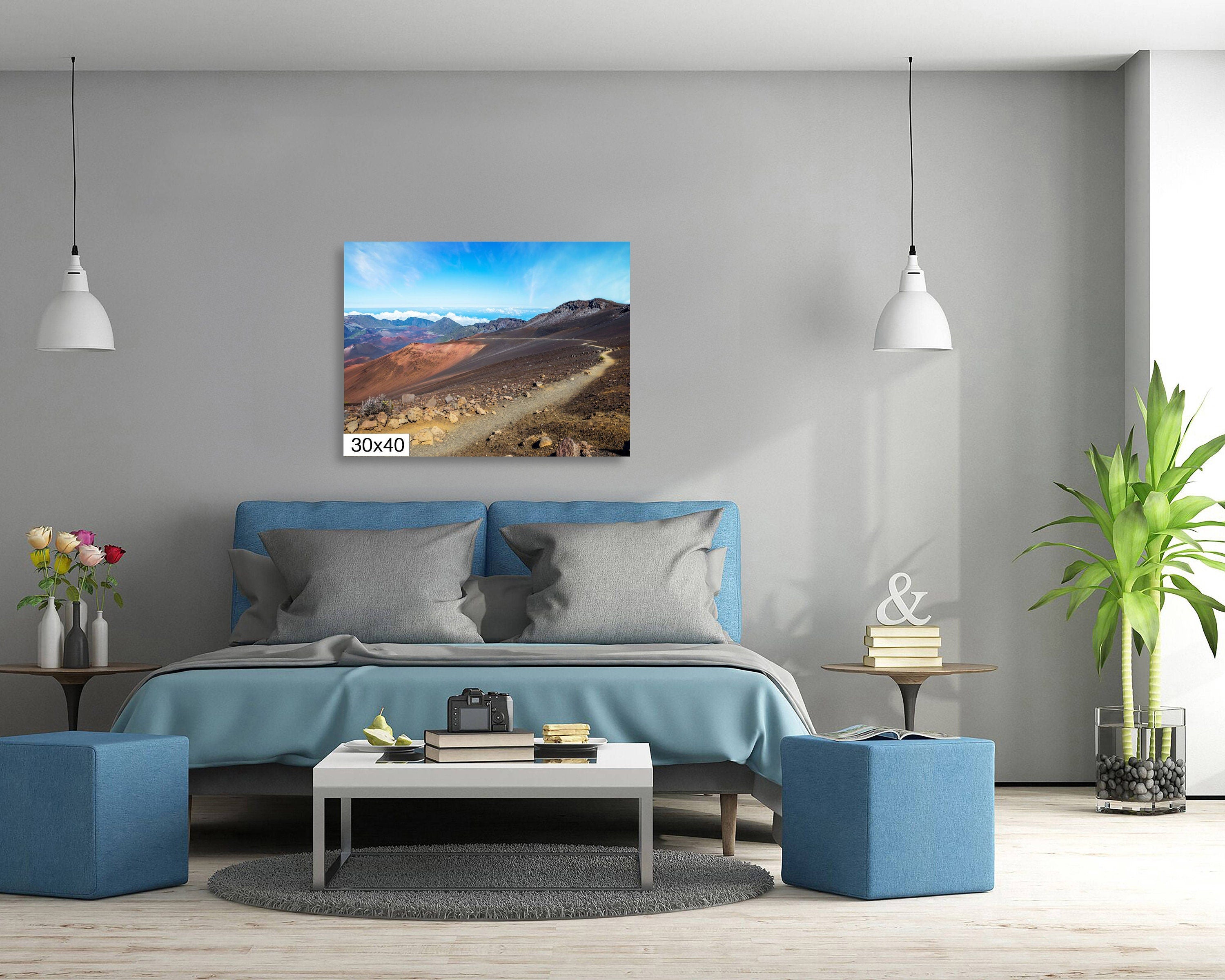 Trail to a New World: Haleakala Volcano Maui Print Wall Art Home Decor