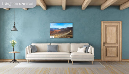 Trail to a New World: Haleakala Volcano Maui Canvas Print Wall Art Home Decor