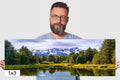Mirror of Tranquility: Grand Teton Water Reflection Stream Photography Print Wall Art
