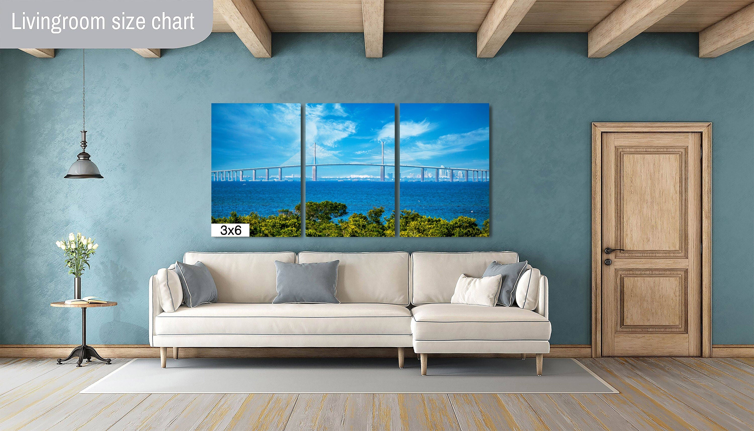 Bridging Horizons: Sunshine Skyway Bridge Florida Architecture Photography Home Decor Wall Art