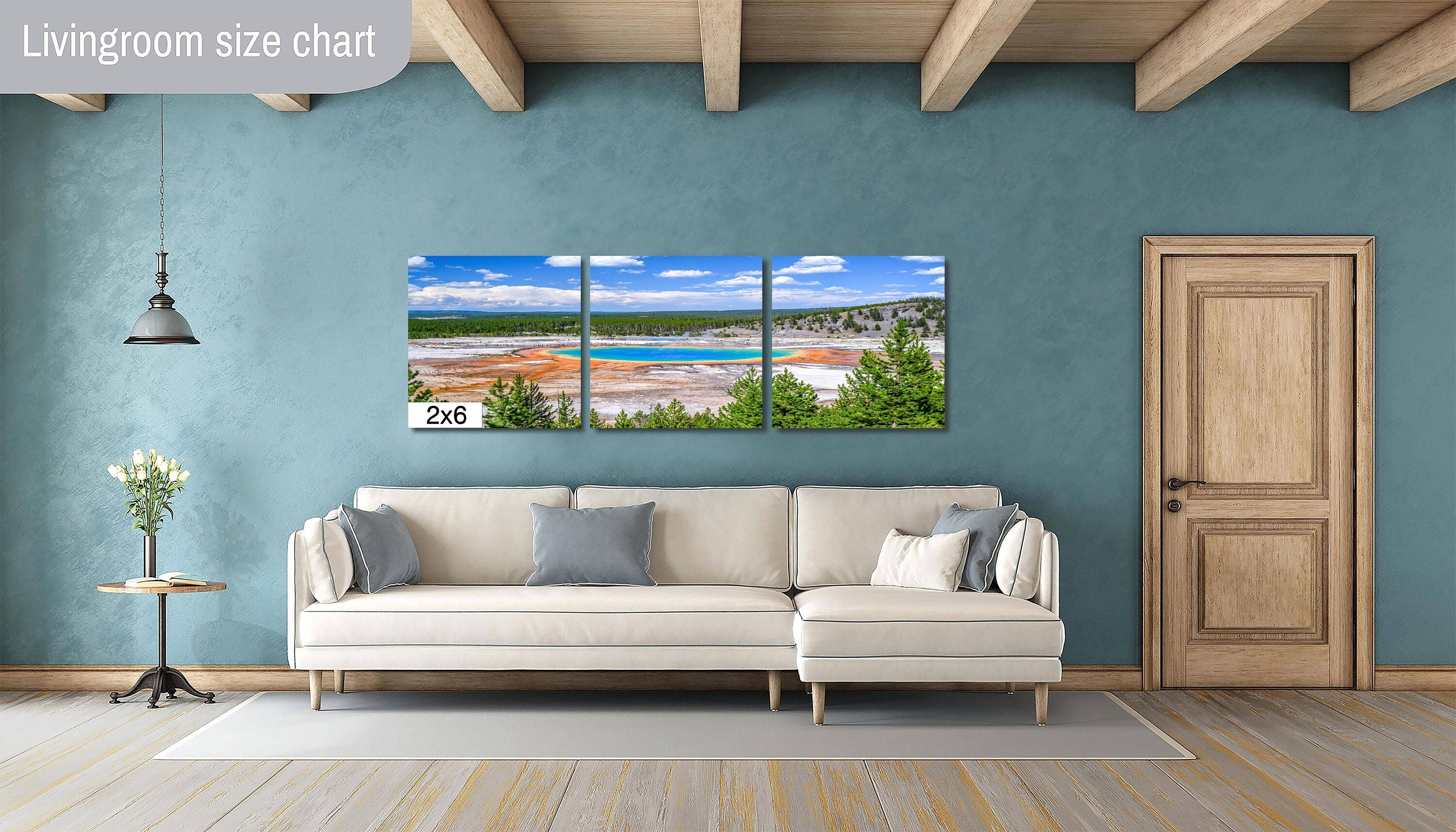 Steamy Kaleidoscope: Grand Prismatic Spring Yellowstone National Park Nature Landscape Art Print