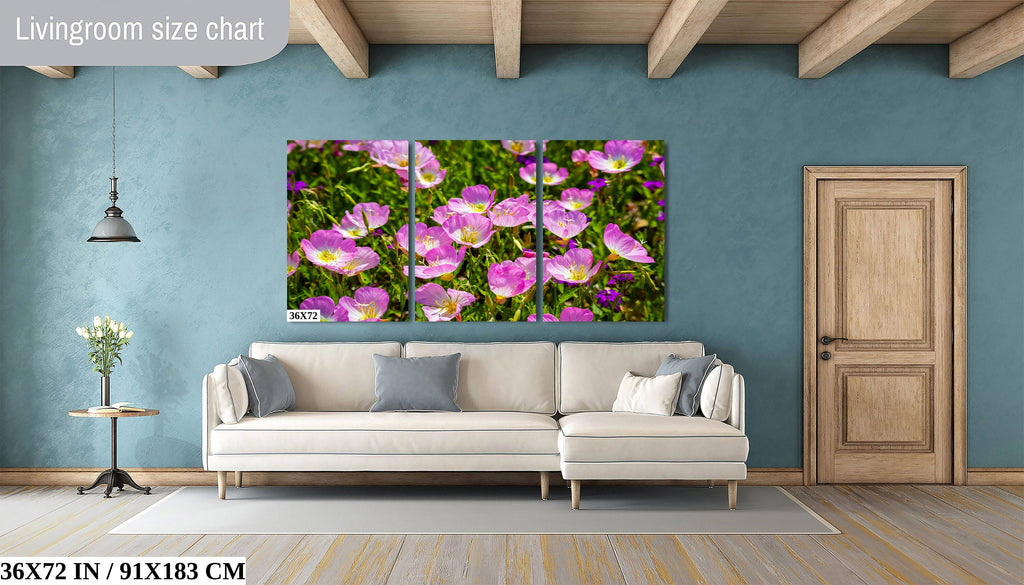 Petals of Sunshine: Field of Primrose February Birth Flower Photography Metal Canvas Art Print