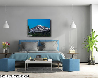 Peak Perfection: Mount Rainier Snowcapped Mountain Wall Art National Park