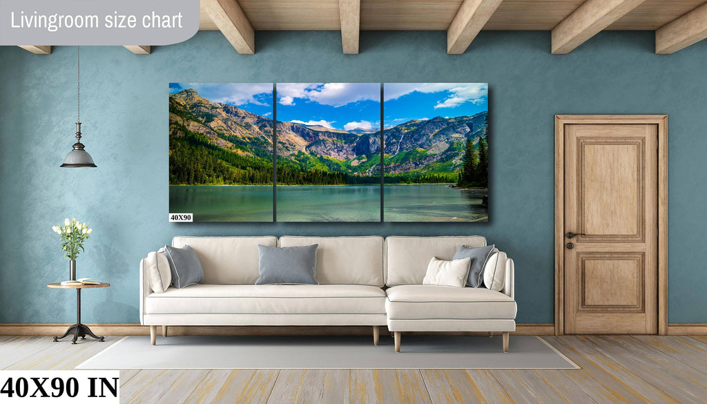 Veiled Tranquility: Avalanche Lake in the Heart of Glacier National Park Wall Art