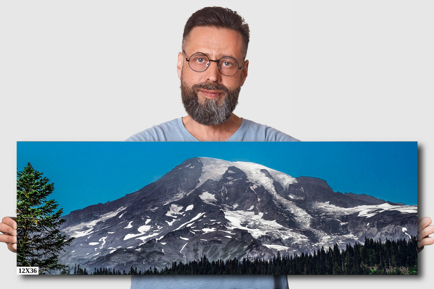Peak Perfection: Mount Rainier Snowcapped Mountain Wall Art National Park
