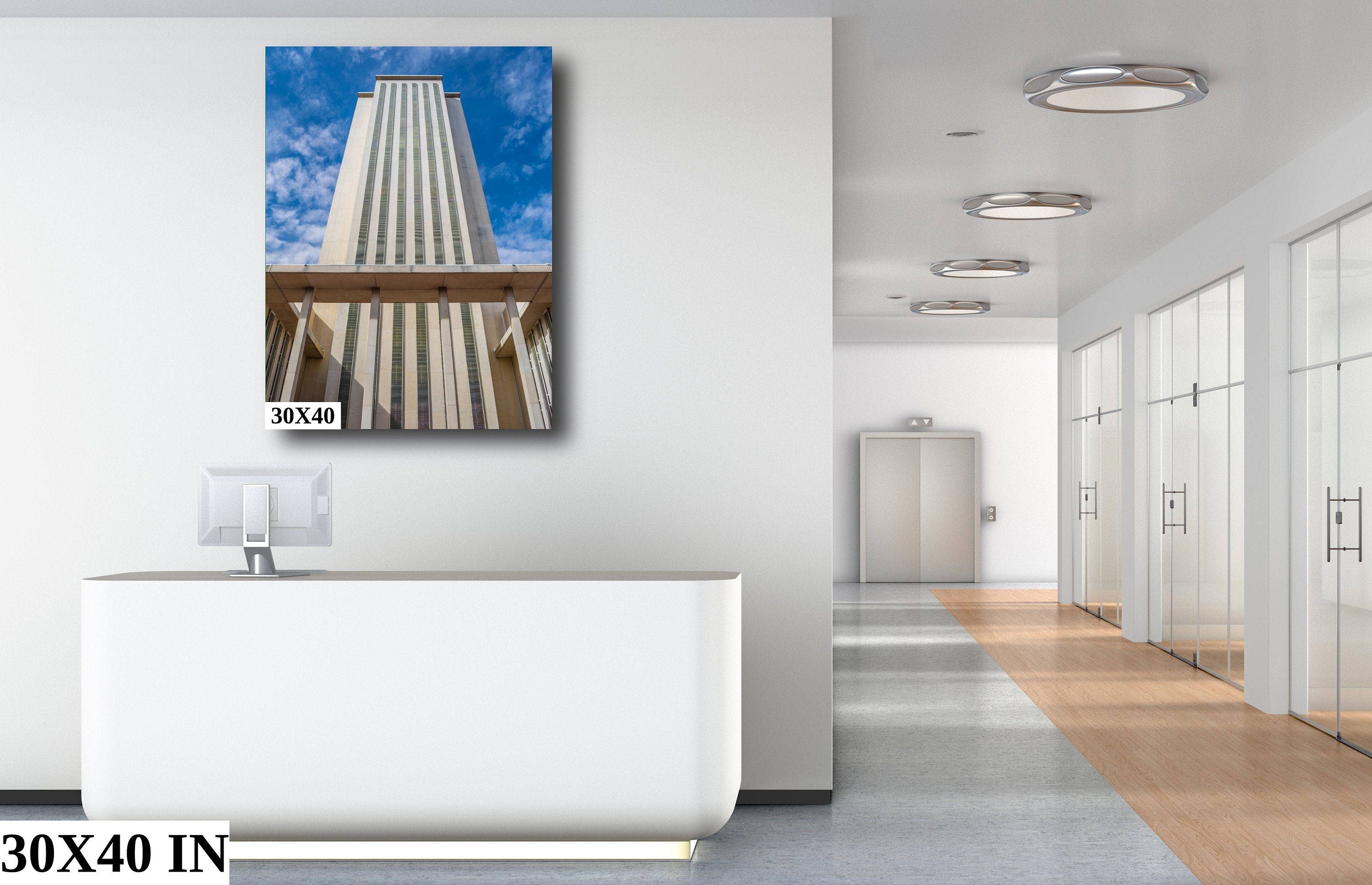 Iconic Landmark: Florida State Capitol Tallahassee Architecture Wall Art Canvas Print Photography