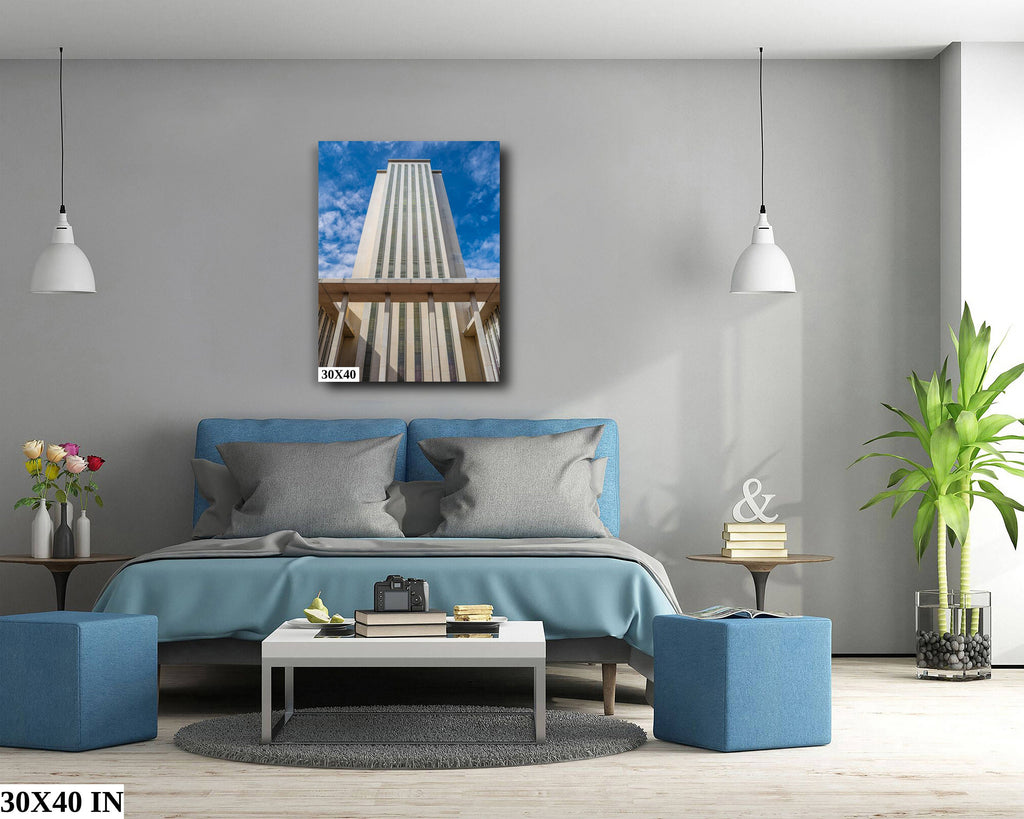 Iconic Landmark: Florida State Capitol Tallahassee Architecture Wall Art Canvas Print Photography