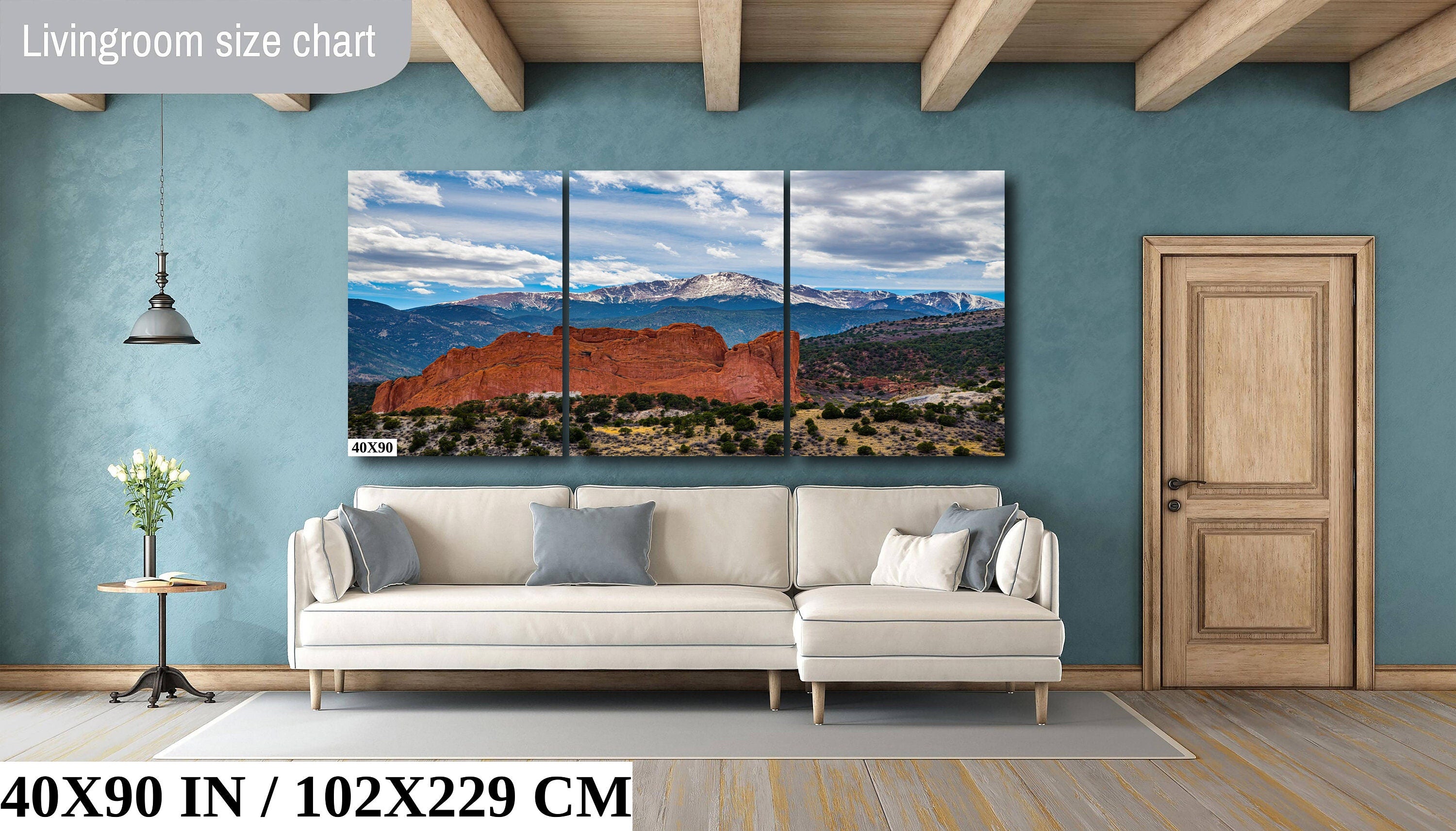 Legends Unveiled: Garden of the Gods and Pikes Peak Colorado Springs Landscape Wall Art Print