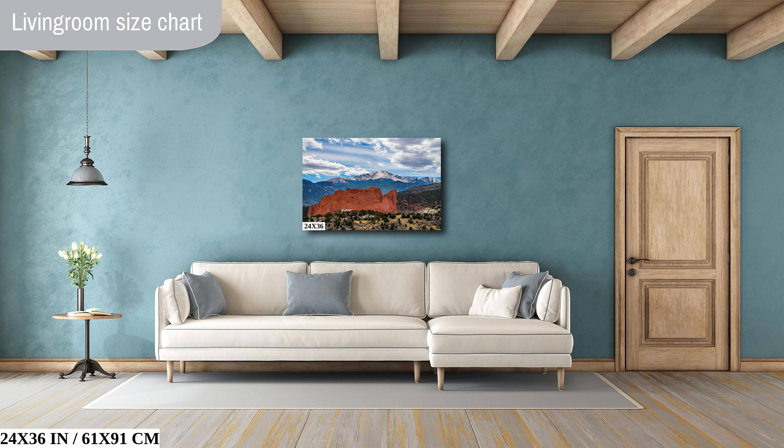 Legends Unveiled: Garden of the Gods and Pikes Peak Colorado Springs Landscape Wall Art Print