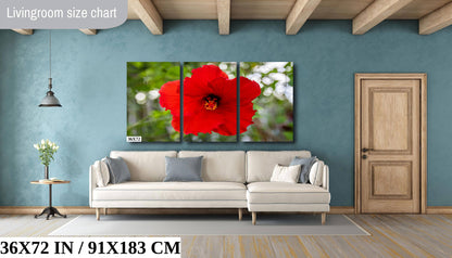 Ruby Blooms: Red Hawaiian Hibiscus Flower Photography Tropical Home Decor Wall Art Print