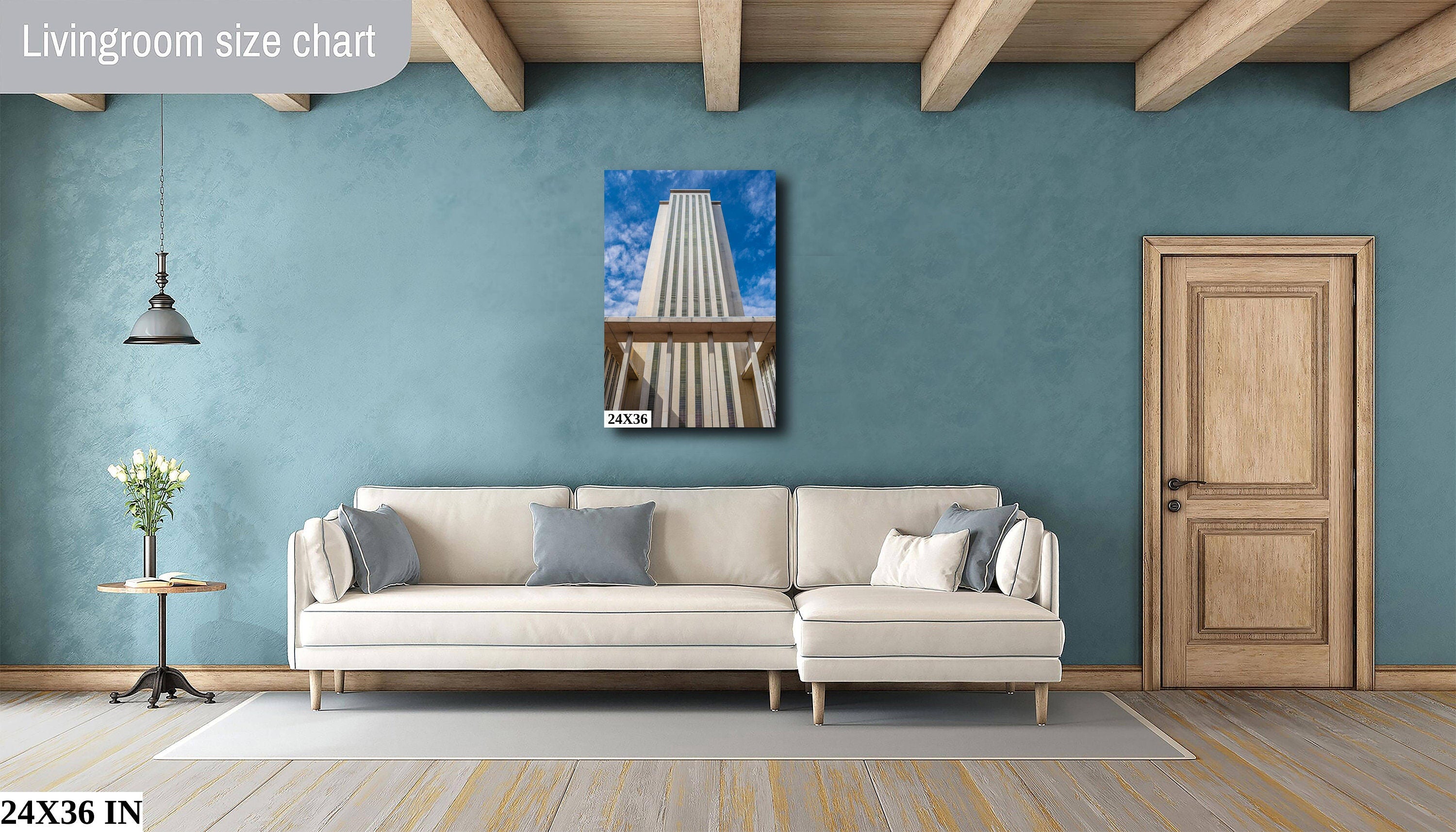 Iconic Landmark: Florida State Capitol Tallahassee Architecture Wall Art Canvas Print Photography