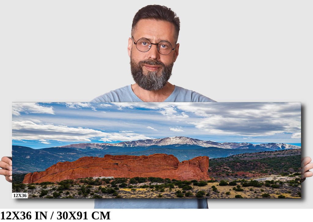 Legends Unveiled: Garden of the Gods and Pikes Peak Colorado Springs Landscape Wall Art Print
