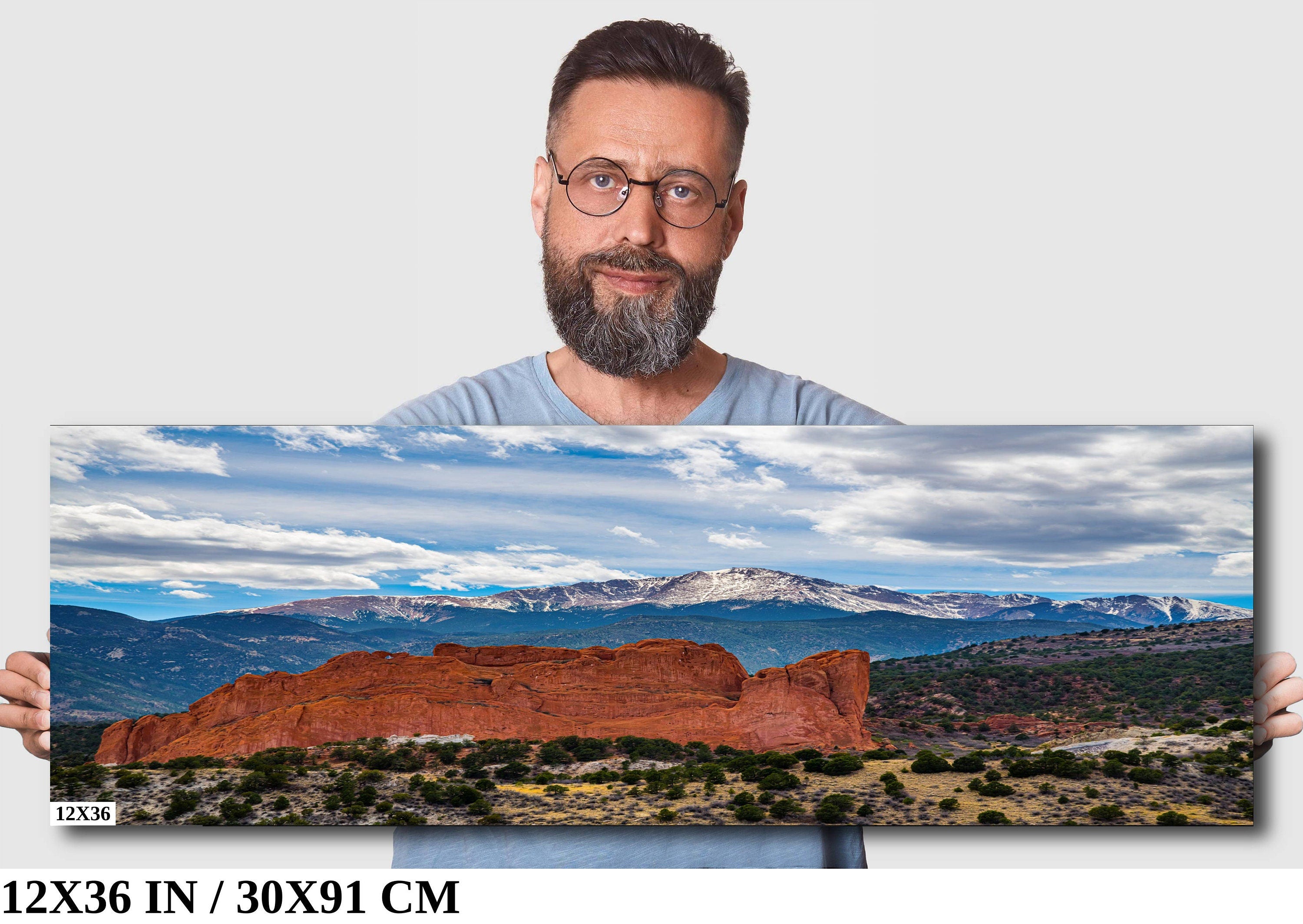 Legends Unveiled: Garden of the Gods and Pikes Peak Colorado Springs Landscape Wall Art Print