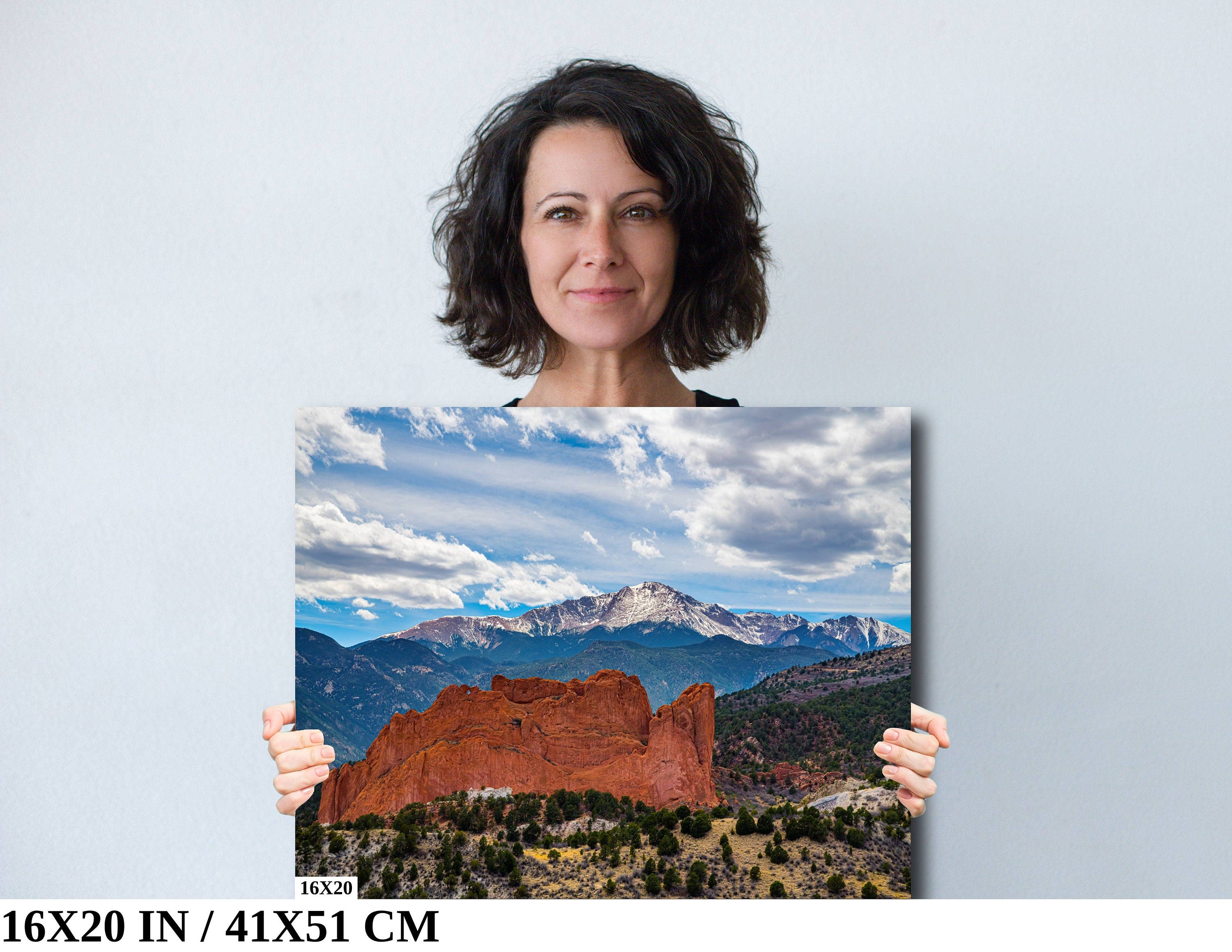 Legends Unveiled: Garden of the Gods and Pikes Peak Colorado Springs Landscape Wall Art Print