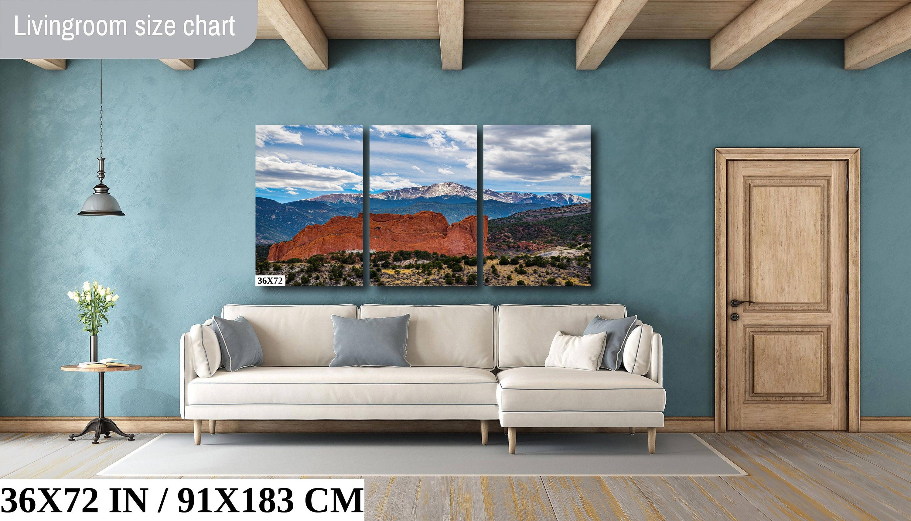 Legends Unveiled: Garden of the Gods and Pikes Peak Colorado Springs Landscape Wall Art Print