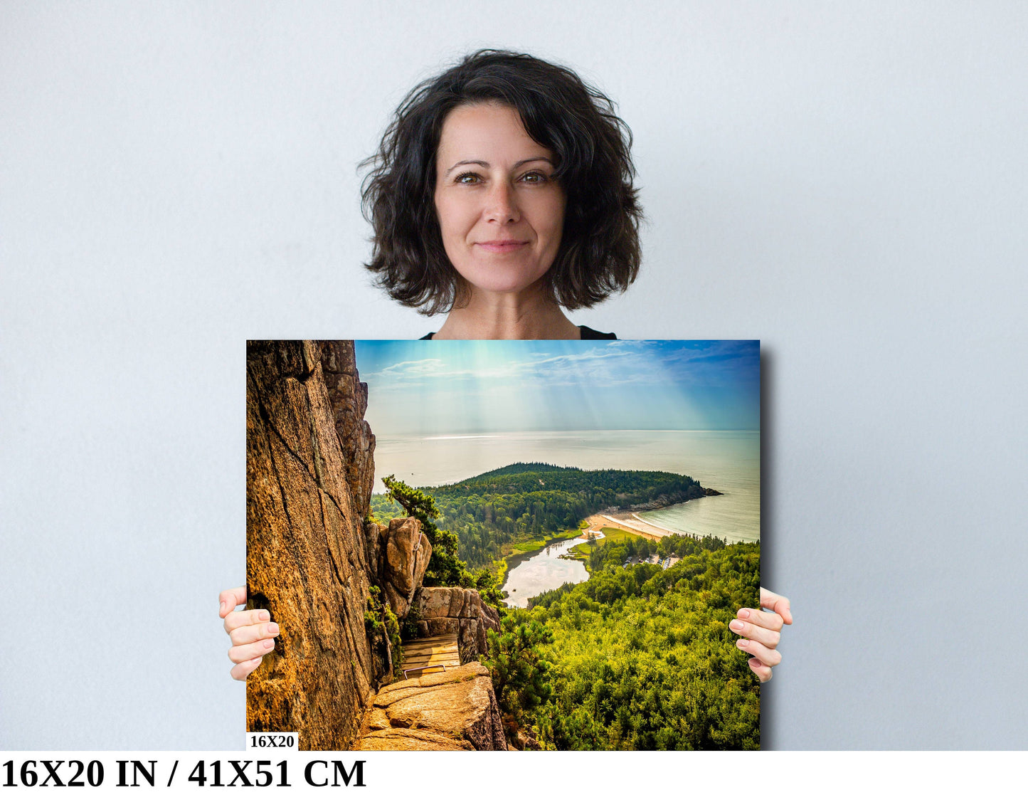 Trailblazing Adventure: Beehive Trail Acadia National Park Maine Photography Wall Art