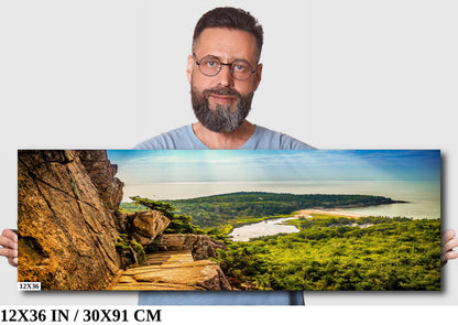Trailblazing Adventure: Beehive Trail Acadia National Park Maine Photography Wall Art