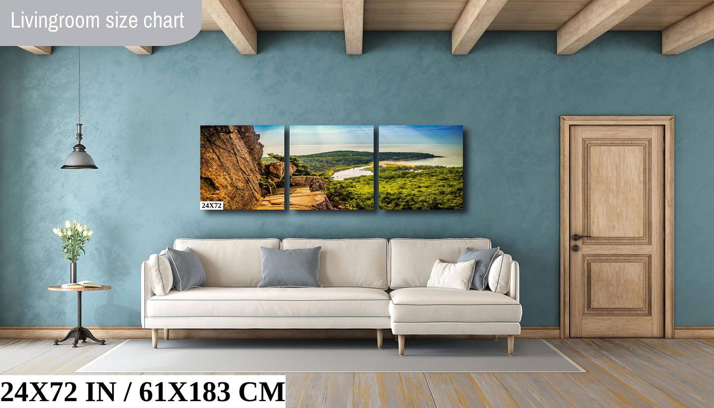 Trailblazing Adventure: Beehive Trail Acadia National Park Maine Photography Wall Art