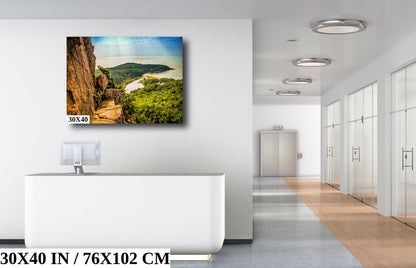 Trailblazing Adventure: Beehive Trail Acadia National Park Maine Photography Wall Art