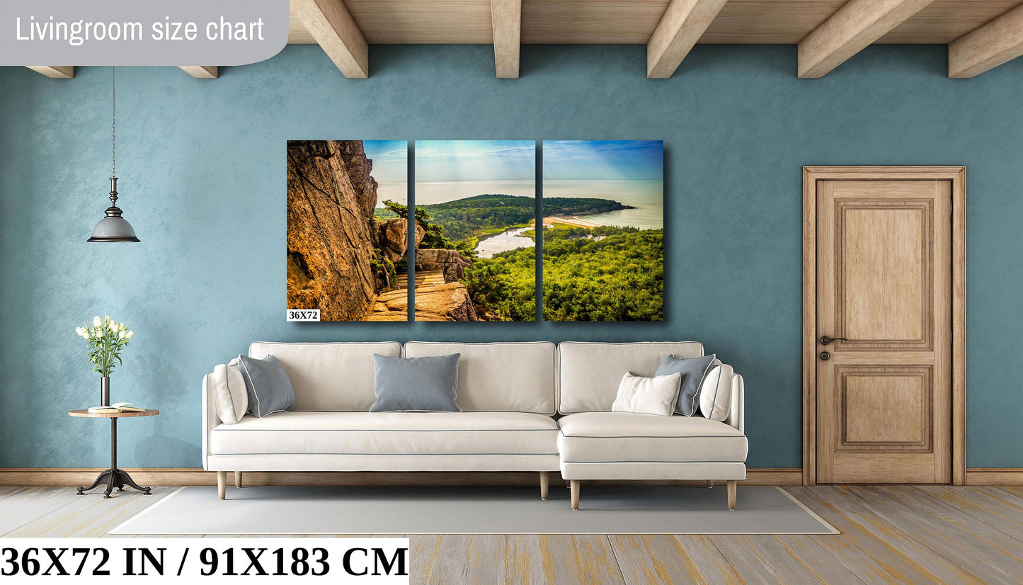 Trailblazing Adventure: Beehive Trail Acadia National Park Maine Photography Wall Art